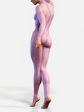 Light Purple Mesh Suit-unitard-bootysculpted