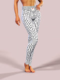 Maze To My Heart Yoga Pants-High waisted leggings-bootysculpted