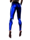 Metallic Blueberry Leggings-High waisted leggings-bootysculpted