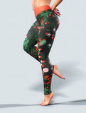 Mistletoe Gym Leggings-High waisted leggings-bootysculpted
