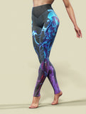 Ocean Creatures Yoga Pants-High waisted leggings-bootysculpted