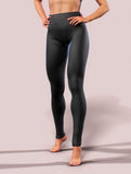 Plain Black Push-Up Leggings-High waisted leggings-bootysculpted