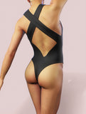 Plain Black Swimsuit-bootysculpted