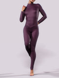 Plum Long Sleeve Costume-unitard-bootysculpted