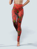 Poppy Red Yoga Pants-High waisted leggings-bootysculpted
