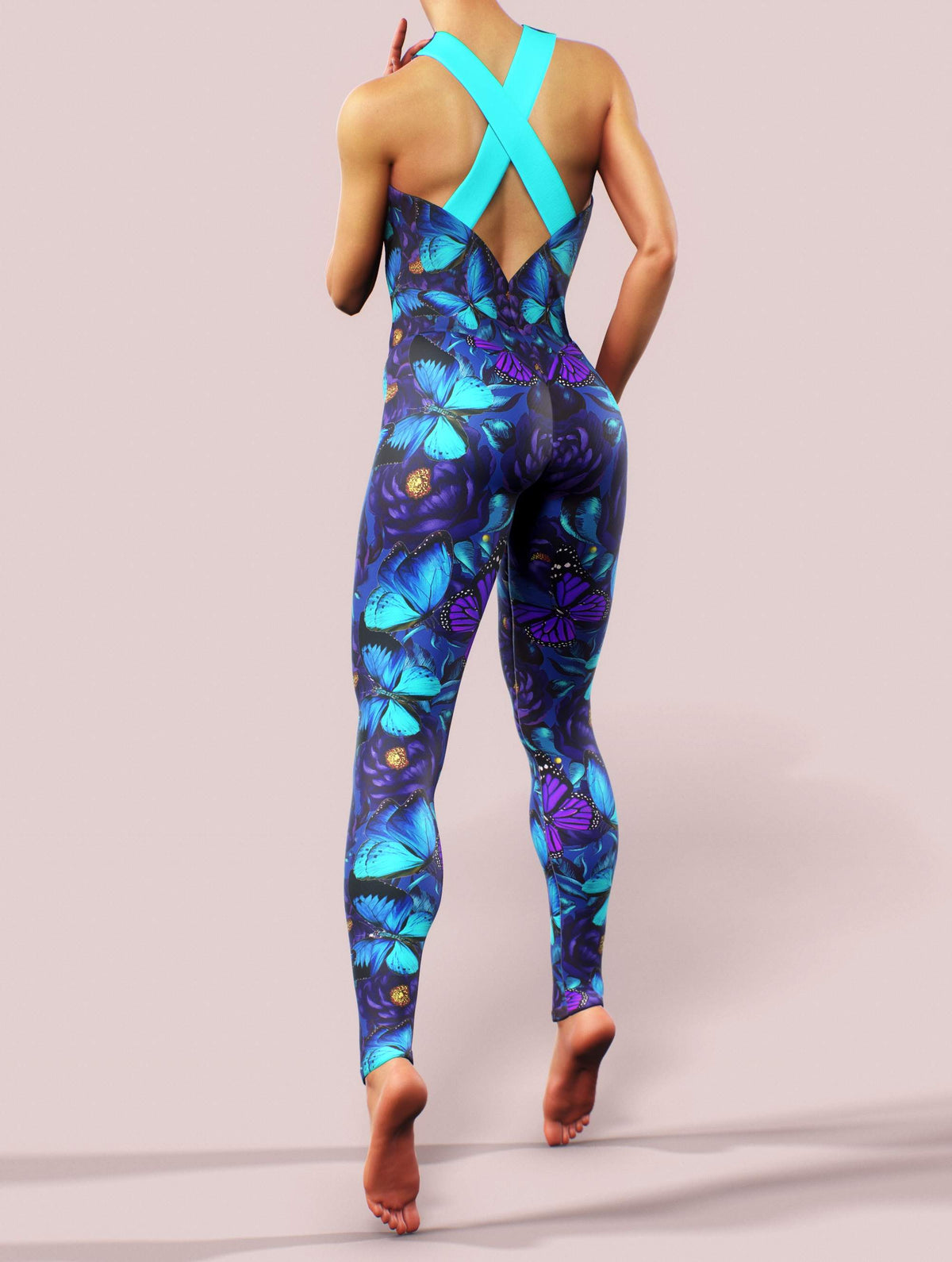 Purple Butterfly Bodysuit-unitard-bootysculpted