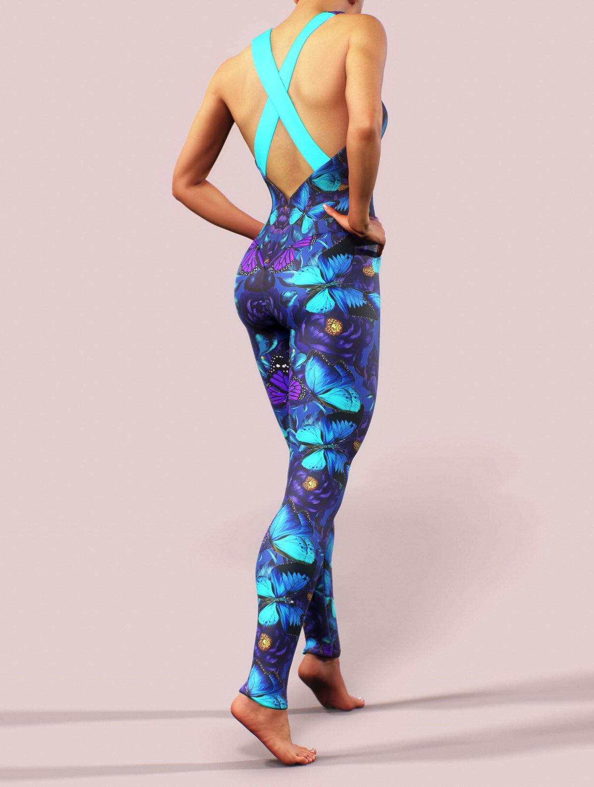 Purple Butterfly Bodysuit-unitard-bootysculpted