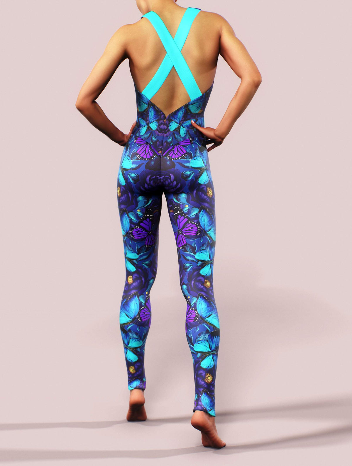 Purple Butterfly Bodysuit-unitard-bootysculpted