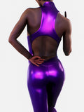 Purple Gloss Unitard