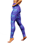 Purple Mermaid Yoga Pants-High waisted leggings-bootysculpted