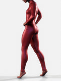 Red Leather Bodysuit-unitard-bootysculpted