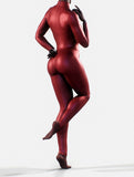 Red Leather Bodysuit-unitard-bootysculpted