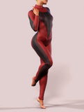 Red Lines LS Unitard-unitard-bootysculpted