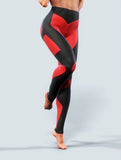Red Shaping Effect Leggings-bootysculpted