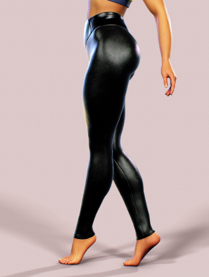 Shaping Leather Leggings-High waisted leggings-bootysculpted