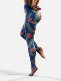 Silent Night Christmas Yoga Pants-High waisted leggings-bootysculpted