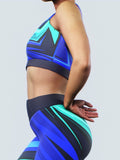 Sketchy Blue Sports Bra-Sports bra-bootysculpted
