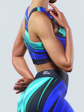 Sketchy Blue Sports Bra-Sports bra-bootysculpted