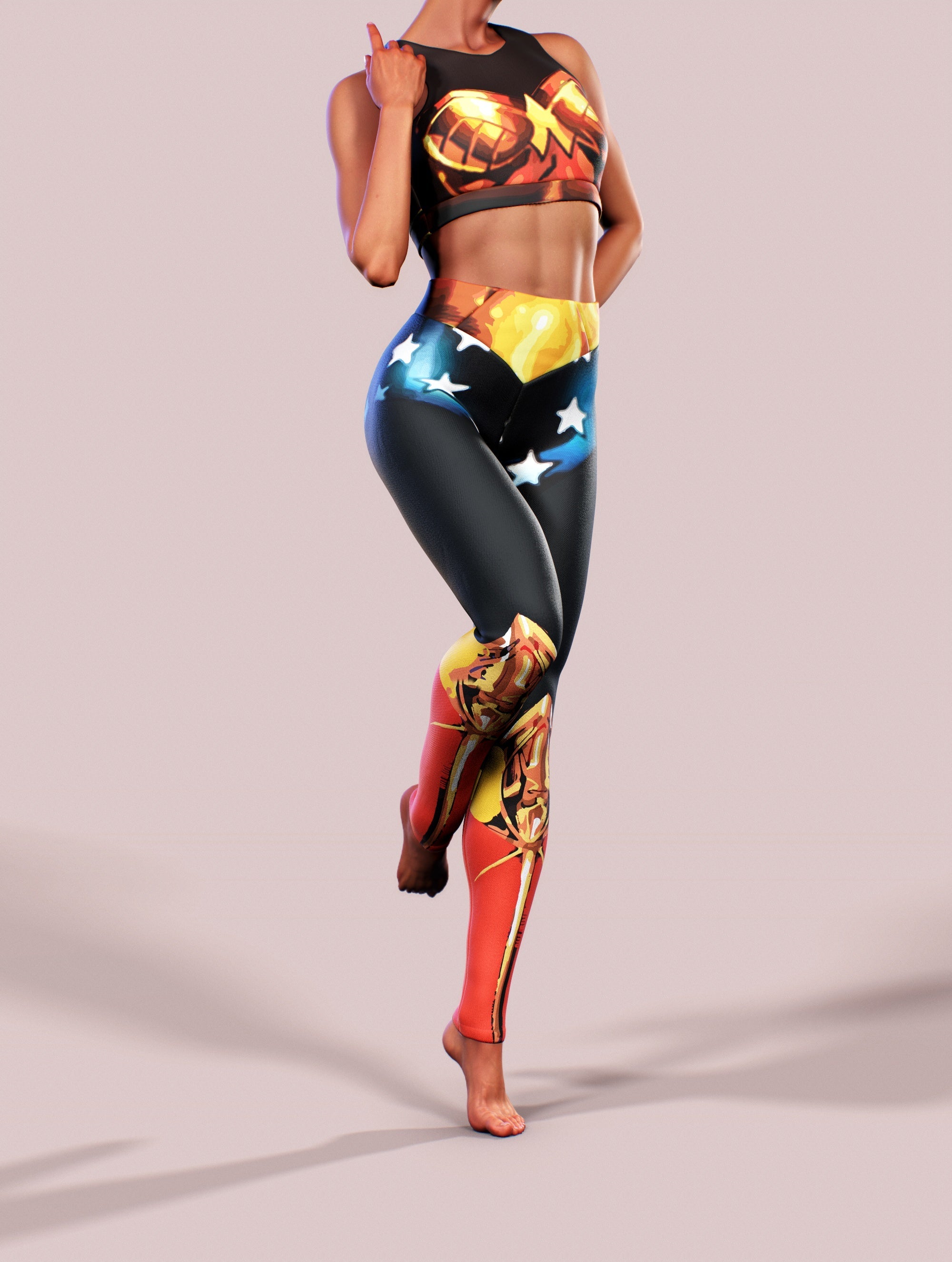 Superwoman Leggings + Bra Set