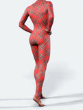 Tartan Red Bodysuit-unitard-bootysculpted