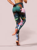 Tropical Parrots Leggings-High waisted leggings-bootysculpted