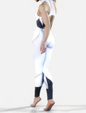Waist-Shaping Queens Suit in White-unitard-bootysculpted