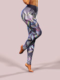 Wavy Haze Purple Leggings-High waisted leggings-bootysculpted