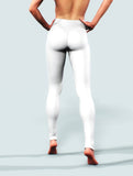 White Leather Leggings-High waisted leggings-bootysculpted